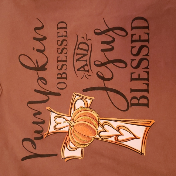 Pumpkin/ Jesus blessed Top - Picture 9 of 13